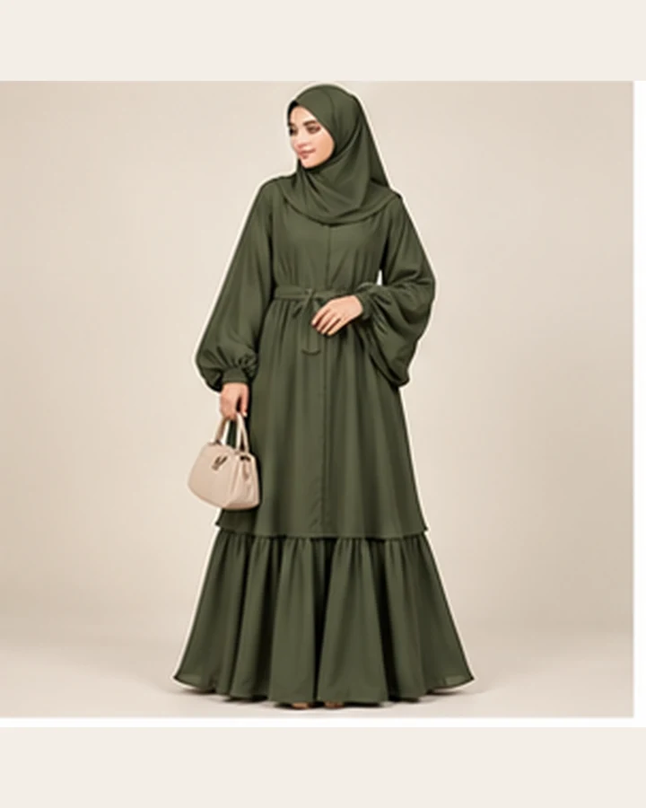 Modest Kaftan Abaya – Black 013